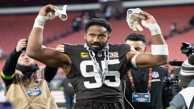 Cleveland Browns defensive end Myles Garrett
